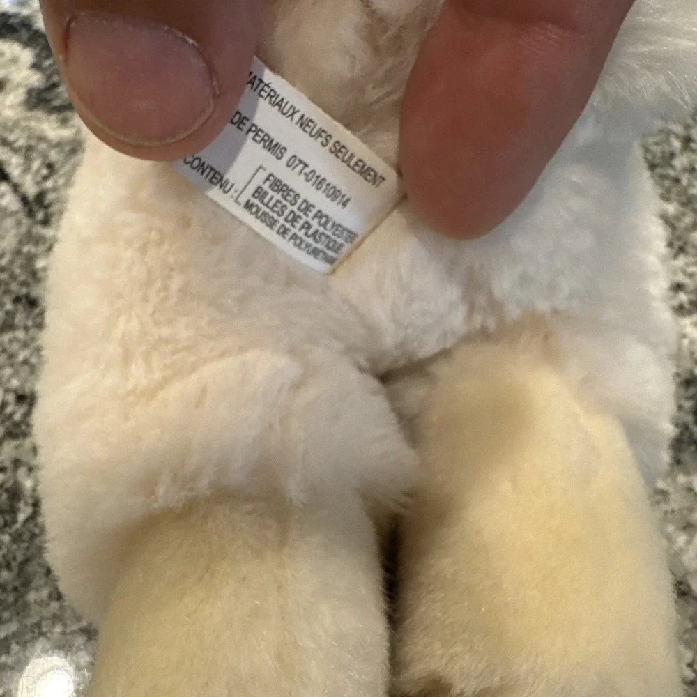 Aurora Mary Llama Plush White Stuffed Animal Pink Heart 14 Inch Clean And Soft